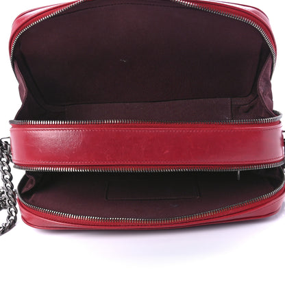 Chanel Lambskin Quilted Small Coco Boy Camera Case Red 5 of 13