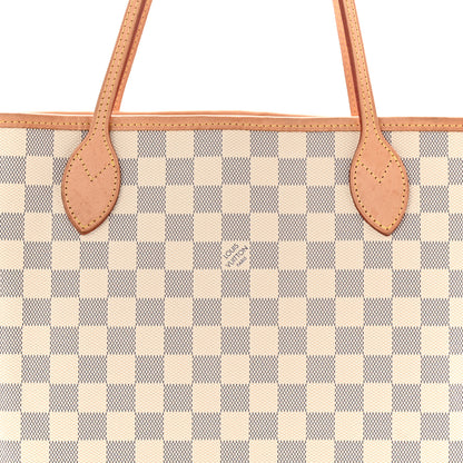Louis Vuitton Damier Azur Neo Neverfull MM Rose Ballerine 8 of 10