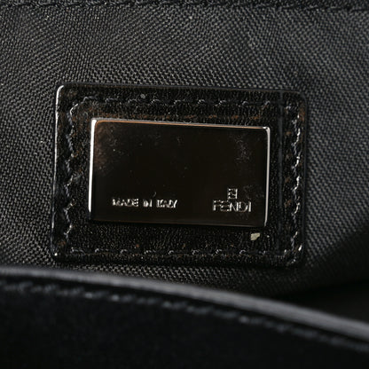 Fendi Zucchino Vitello Medium Chef Hobo Black 6 of 9