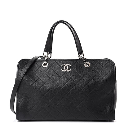 Chanel Caviar Stitched Shopping Tote Black 2 of 14