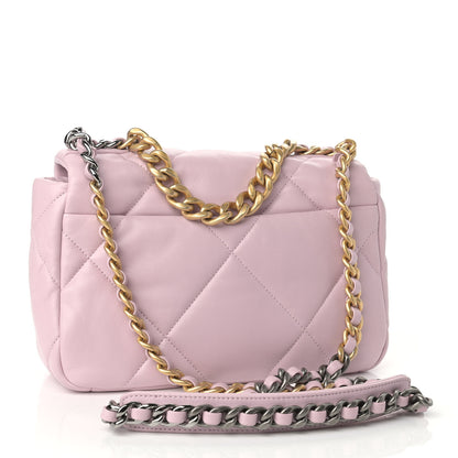 Chanel Lambskin Quilted Medium Chanel 19 Flap Light Pink 3 of 9