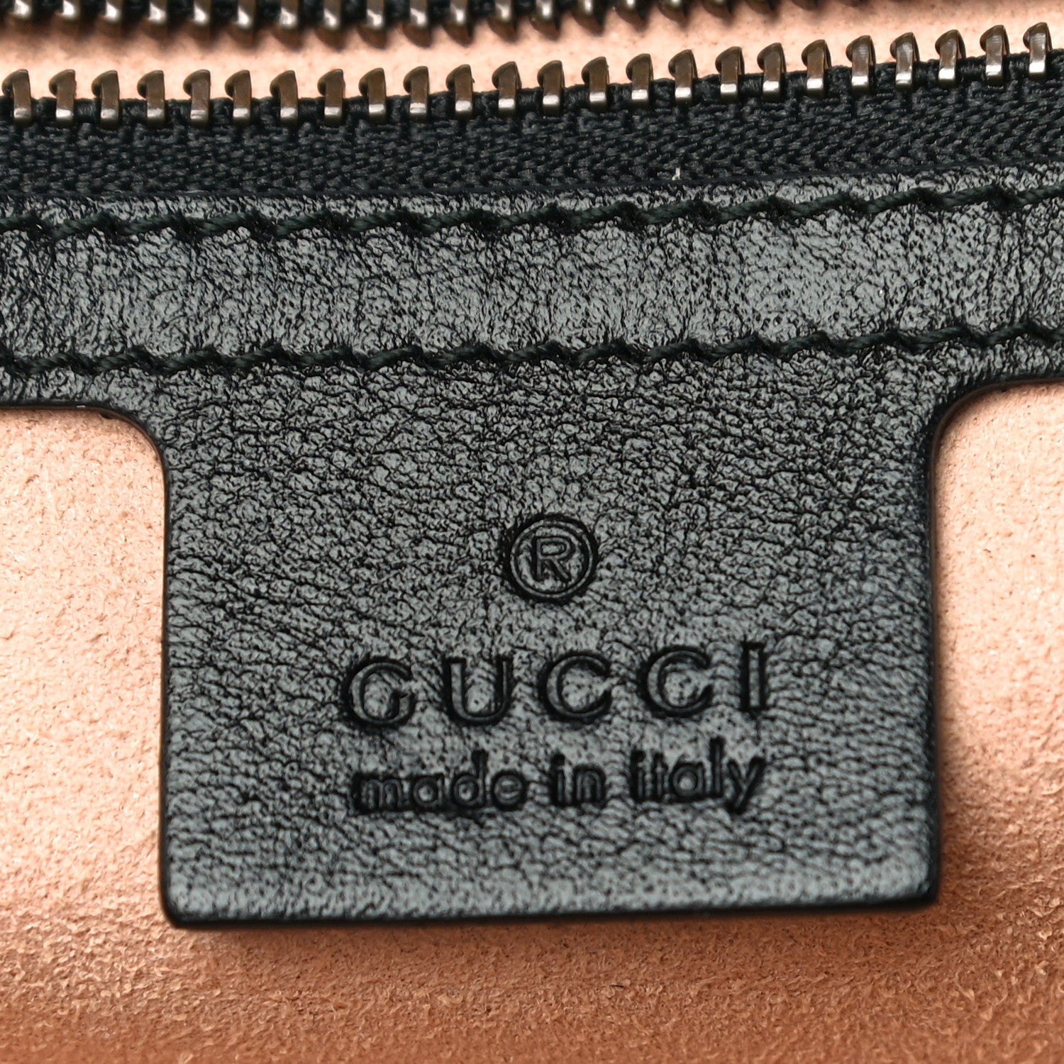 Gucci Vintage Effect Calfskin Matelasse Diagonal Striped Small Torchon GG Marmont Shoulder Bag Black Beige 6 of 11