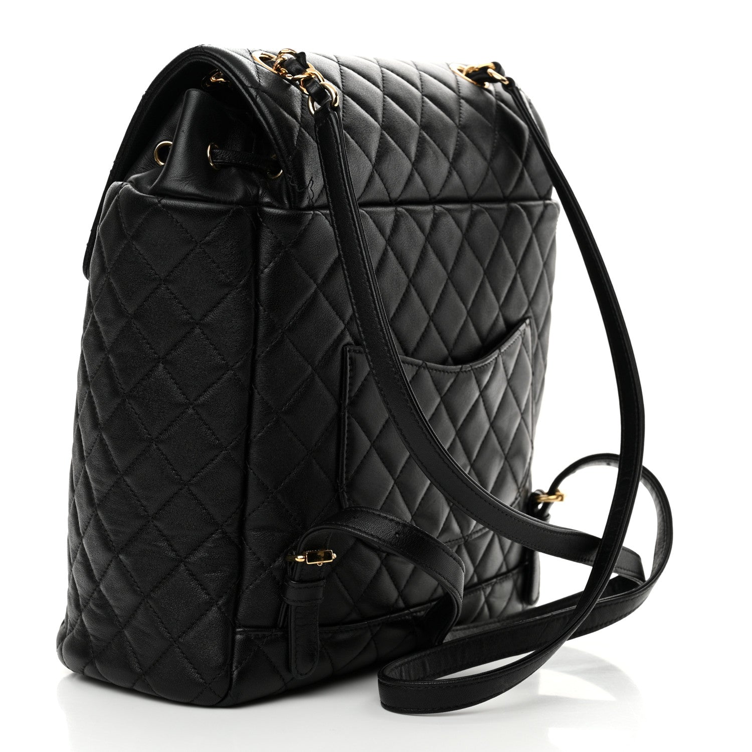Chanel Calfskin Quilted Large Urban Spirit Backpack Black Black 2 of 13