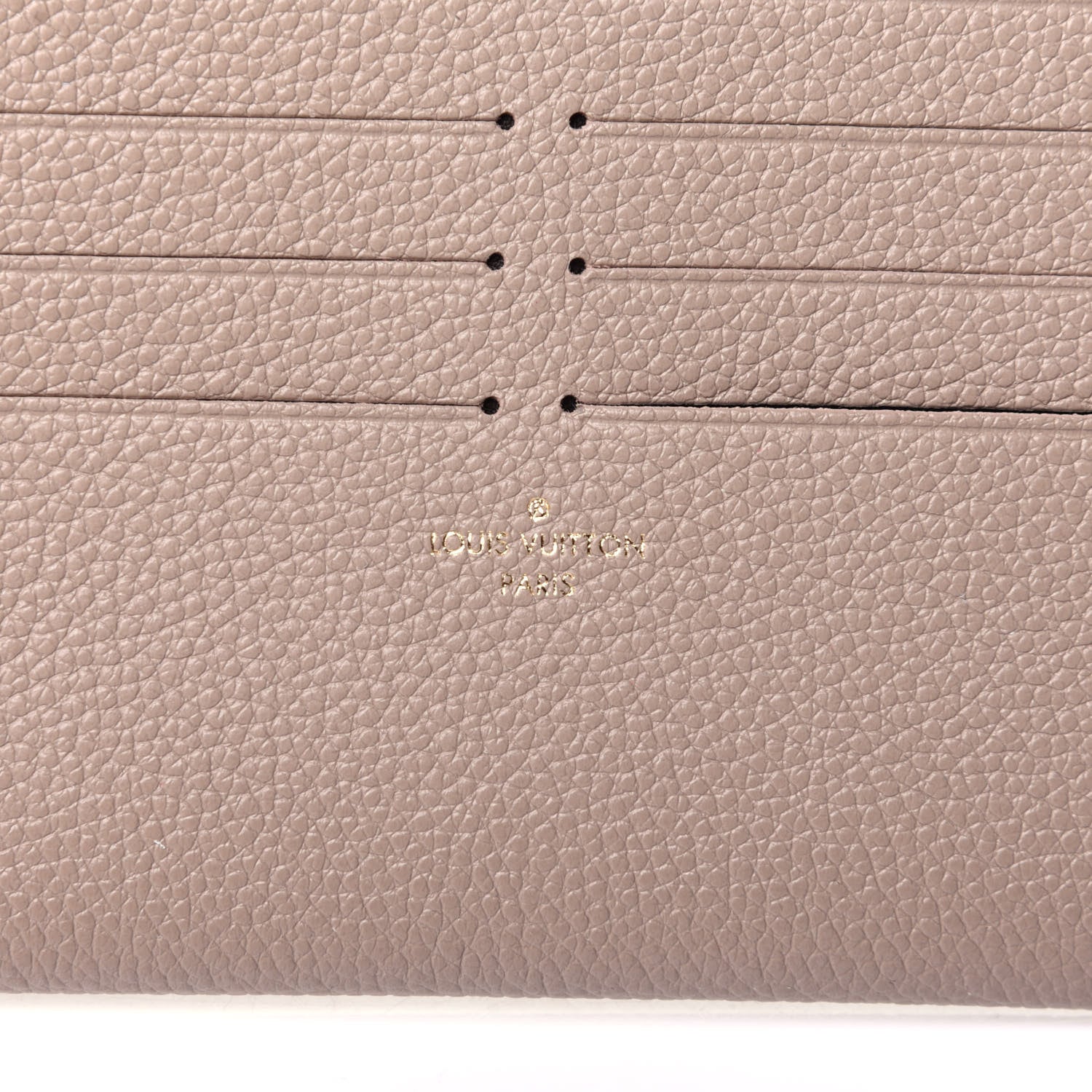 Louis Vuitton Calfskin Felicie Chain Wallet Card Holder Insert Tourterelle 8 of 8