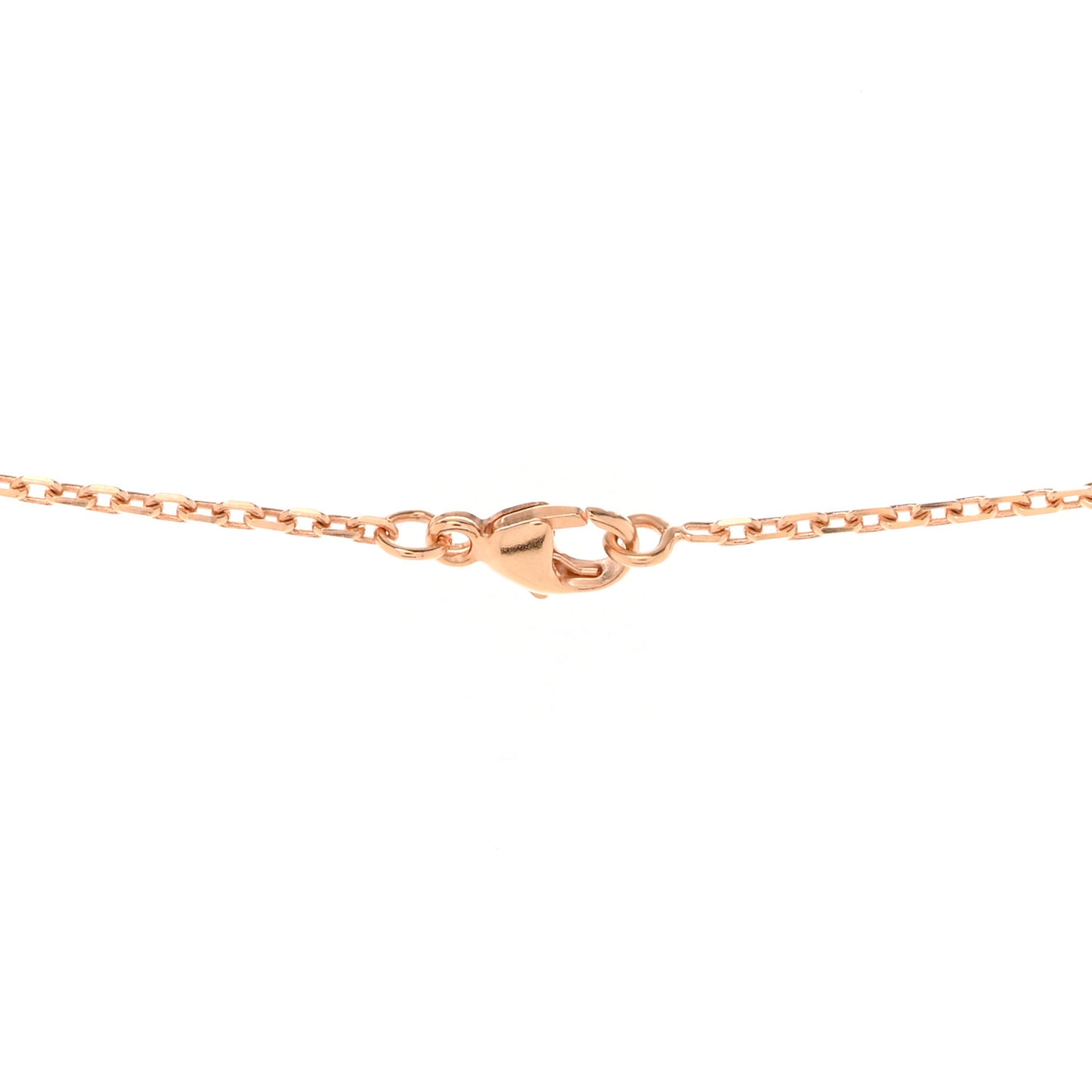 Lacquered Rose Gold Mini Pop H Pendant Necklace Orange