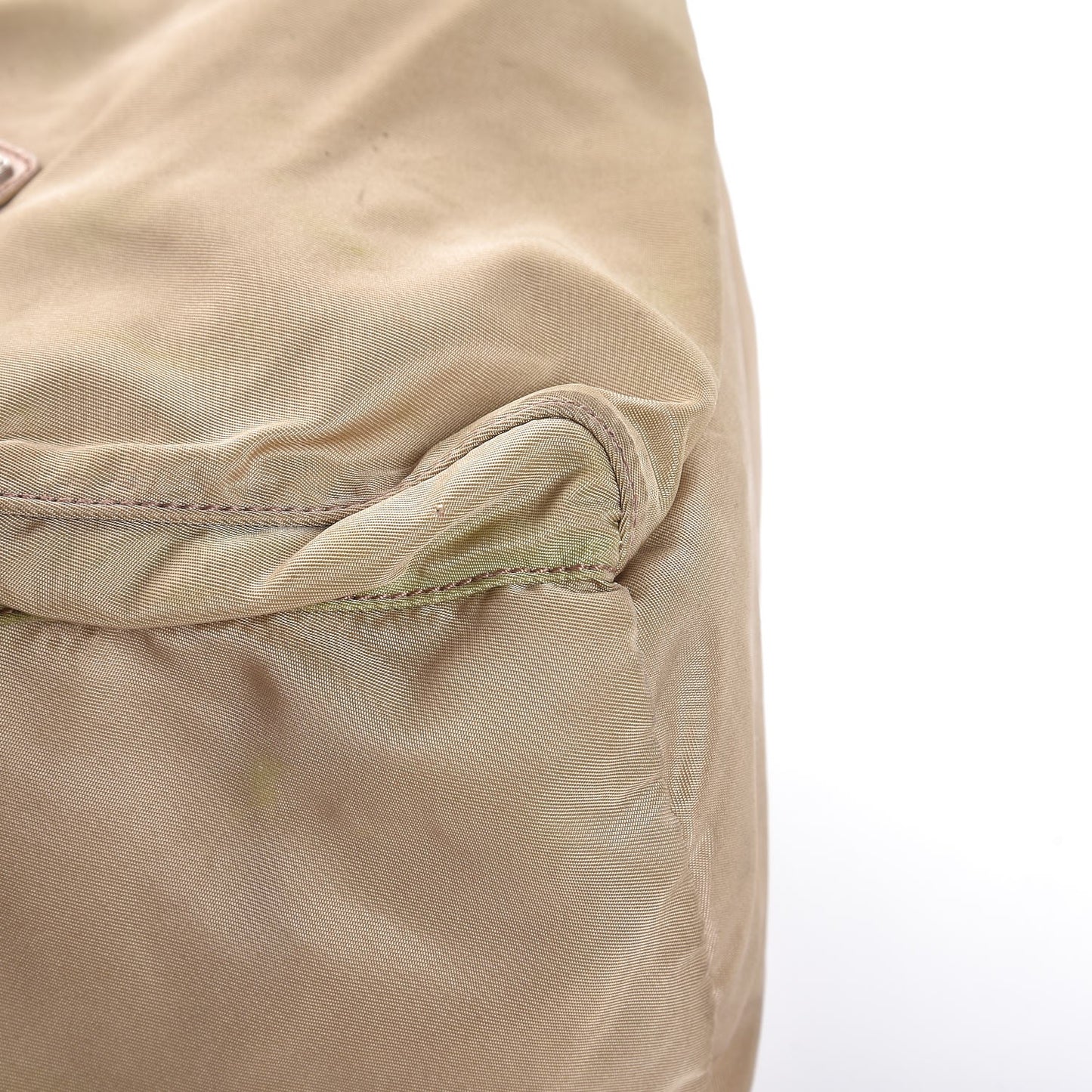 Nylon Vela Mini Cinch Backpack Beige
