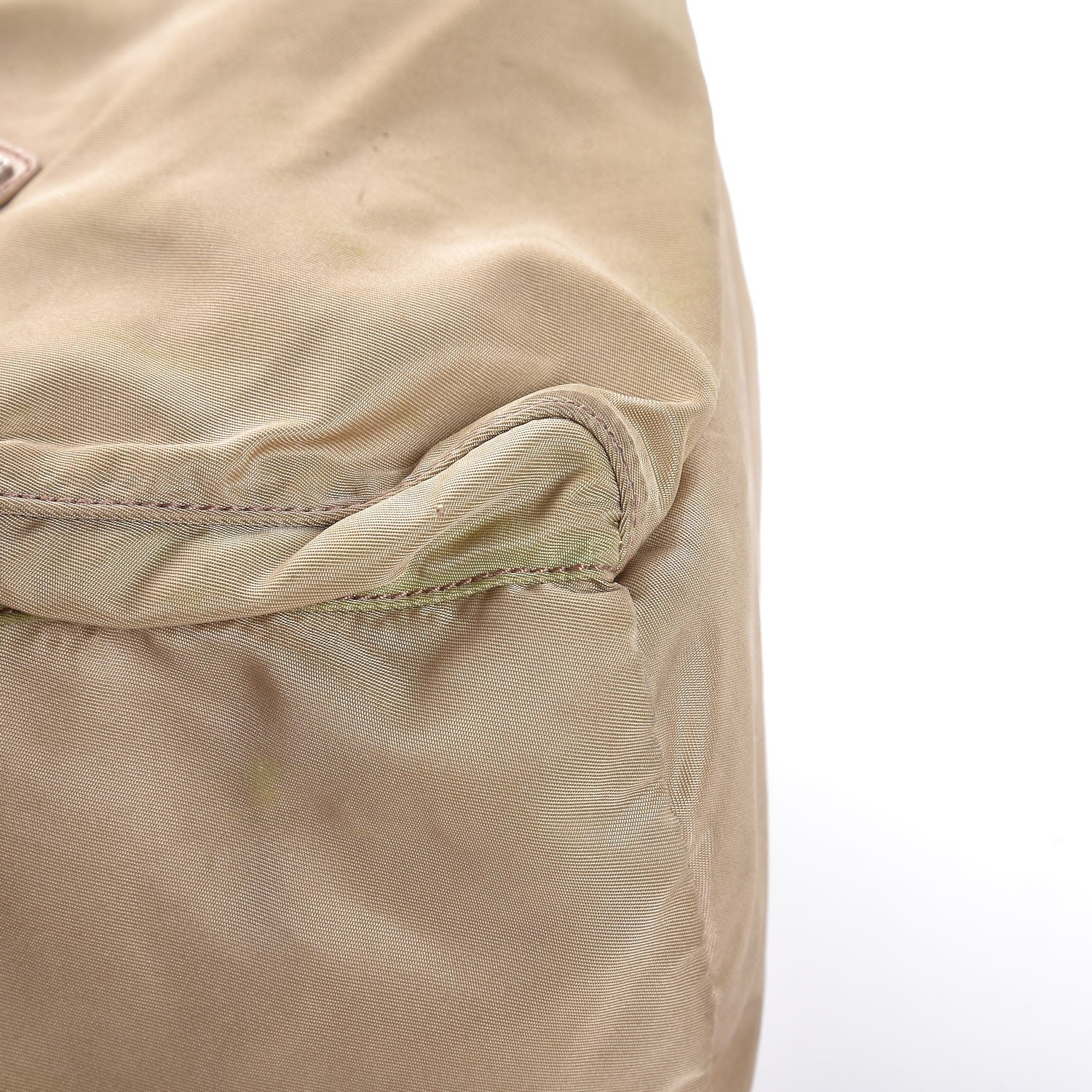 Prada Nylon Vela Mini Cinch Backpack Beige 9 of 9