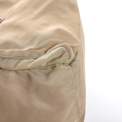 Prada Nylon Vela Mini Cinch Backpack Beige 9 of 9