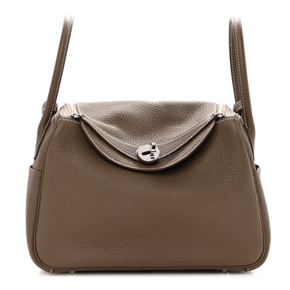 Hermes Taurillon Clemence Lindy 26 Etoupe 1 of 11