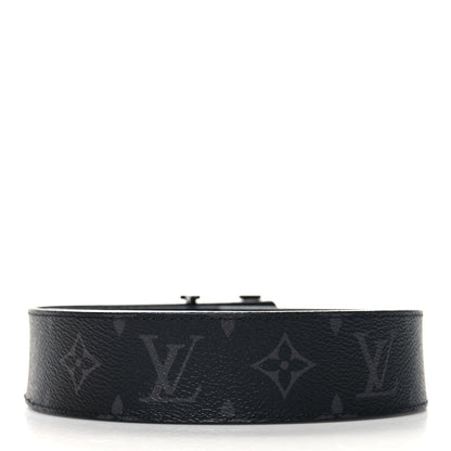 Louis Vuitton Monogram Eclipse Taigarama 40mm LV Initiales Reversible Belt 85 34 Black 2 of 5
