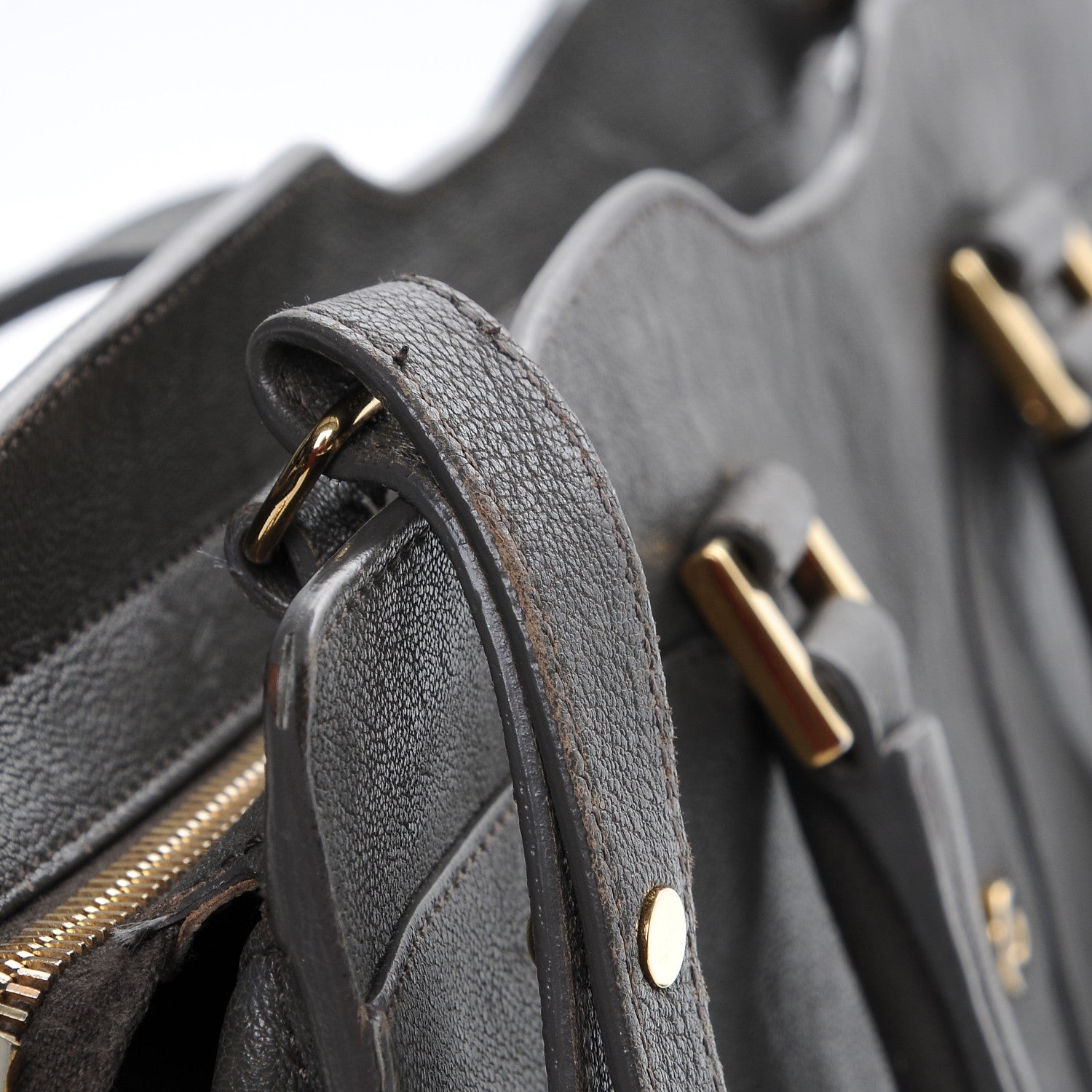 Saint Laurent Sheepskin Small Cabas ChYc Grey 13 of 15