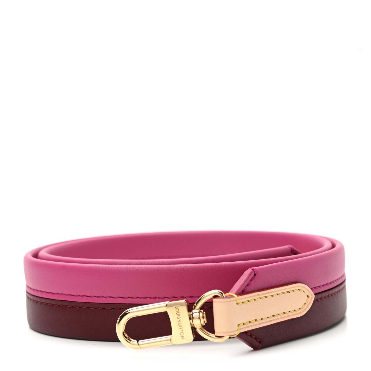 Calfskin Cluny BB Shoulder Strap Bordeaux Fuchsia