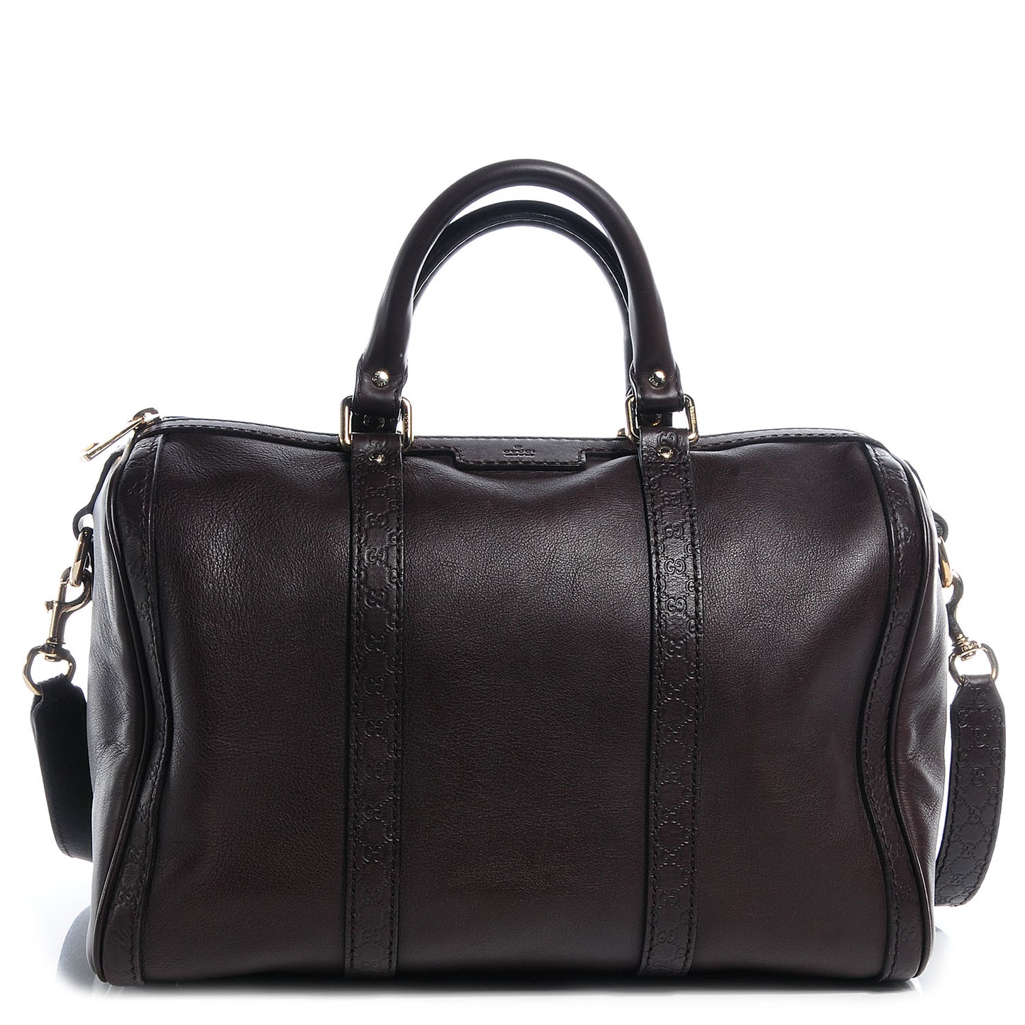 Calfskin Microguccissima Trim Medium Boston Brown
