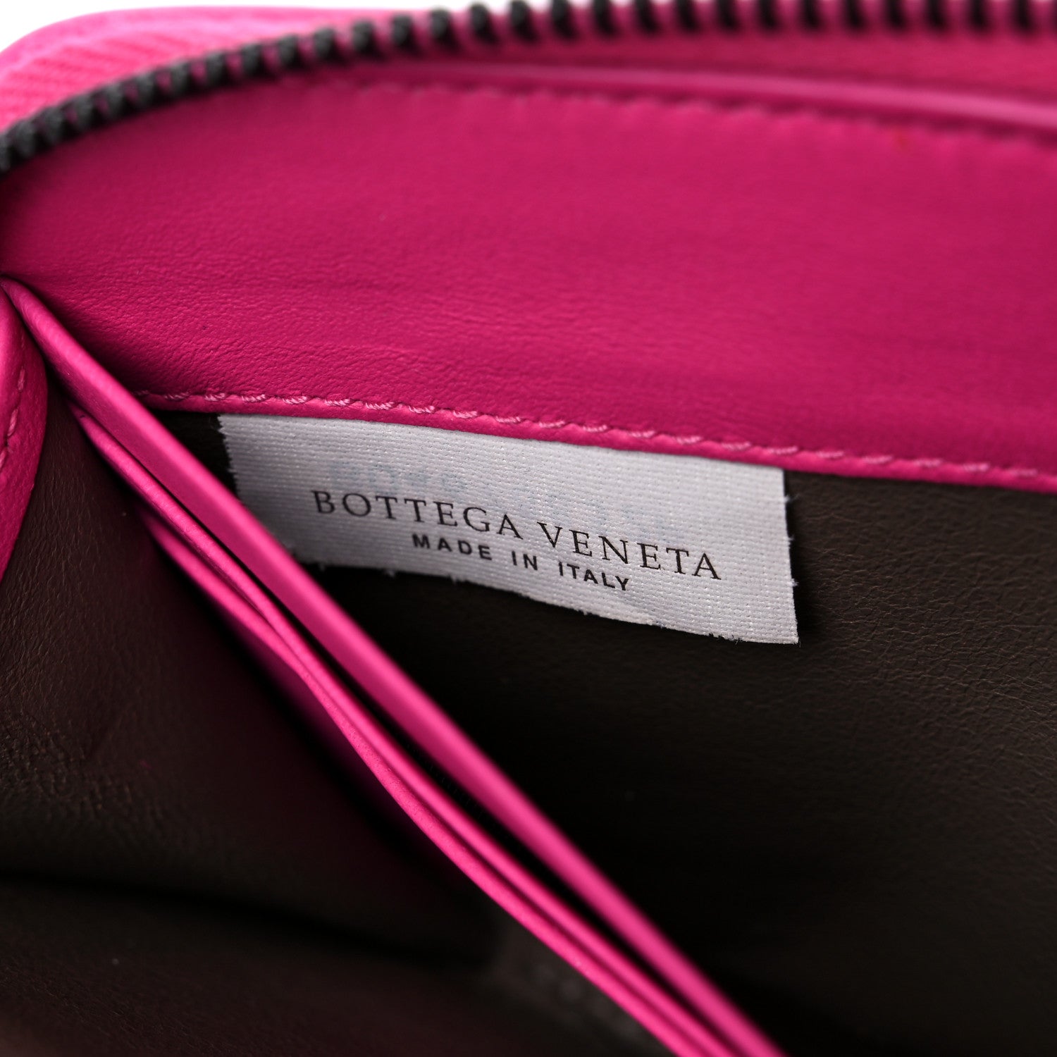 Bottega Veneta Nappa Intrecciato Zip Around Wallet Pink 7 of 17