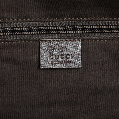 Gucci Denim Monogram Large Carry On Duffle Dark Brown 7 of 8