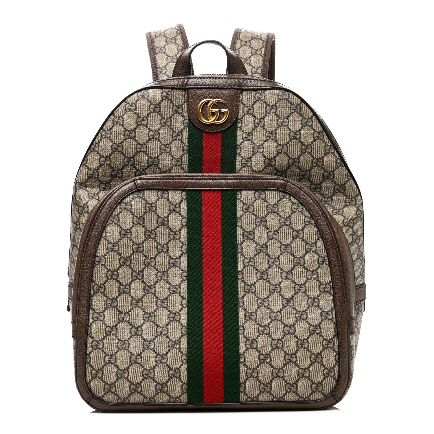 Gucci GG Supreme Monogram Medium Ophidia Day Backpack Brown 1 of 11