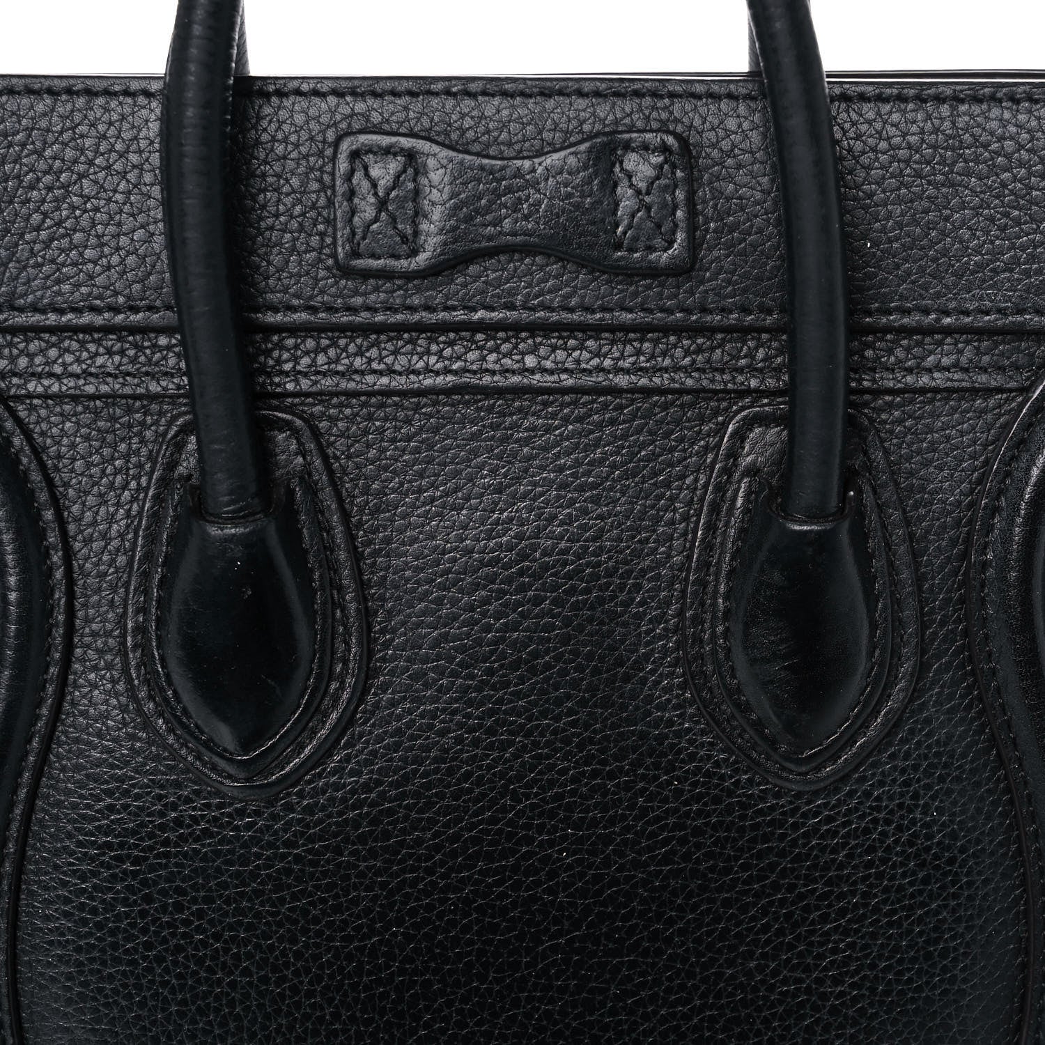 Celine Drummed Calfskin Nano Luggage Black 13 of 17