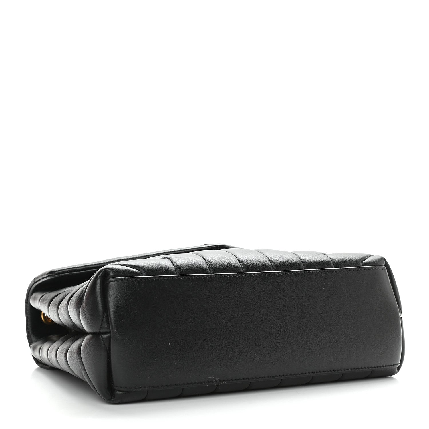 Saint Laurent Calfskin Y Quilted Monogram Small Loulou Chain Satchel Black 4 of 8