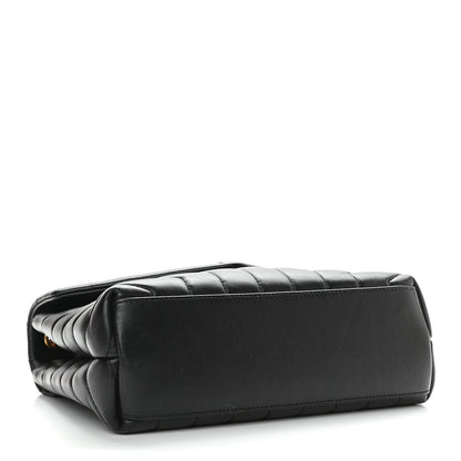 Saint Laurent Calfskin Y Quilted Monogram Small Loulou Chain Satchel Black 4 of 8