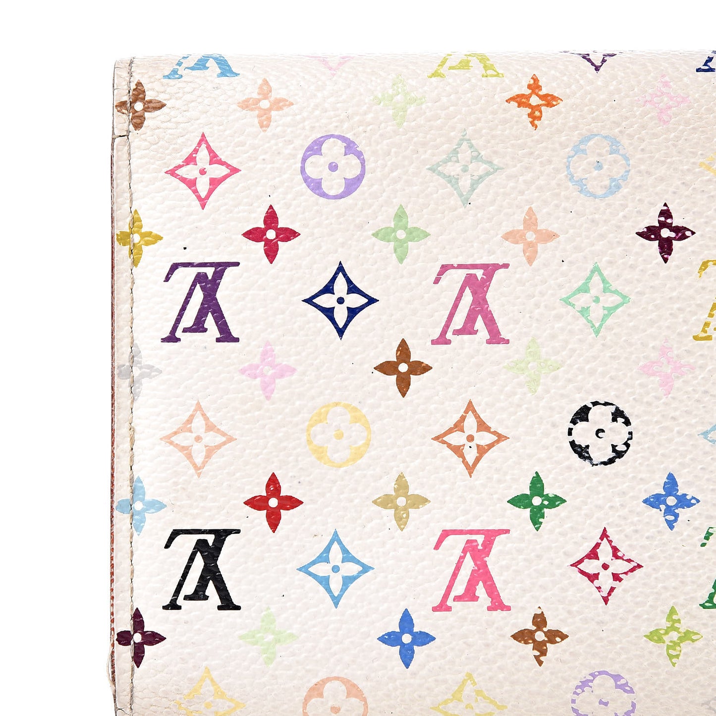 Monogram Multicolor Sarah Wallet White