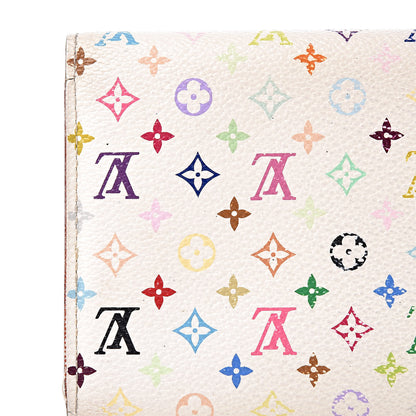 Louis Vuitton Monogram Multicolor Sarah Wallet White 10 of 19