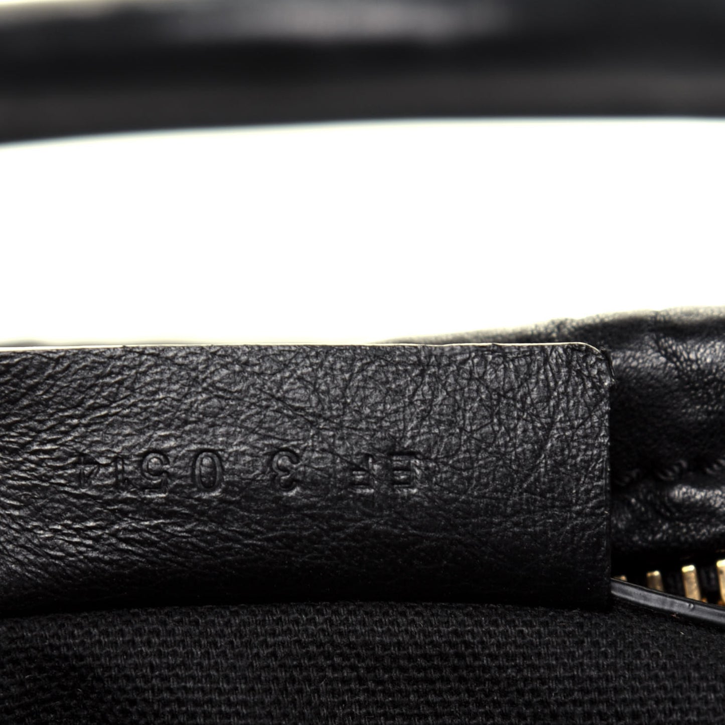 Tumbled Sheepskin Medium Pandora Bag Black
