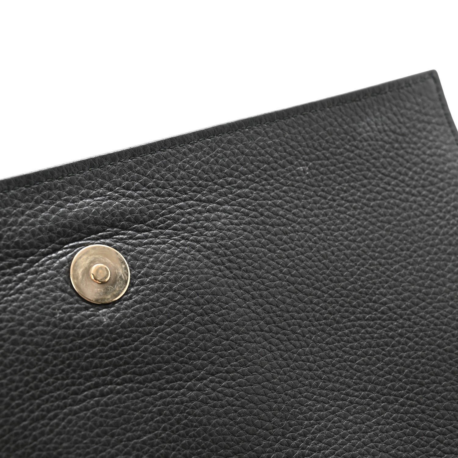 Gucci Pebbled Calfskin Medium Soho Clutch Black 8 of 9