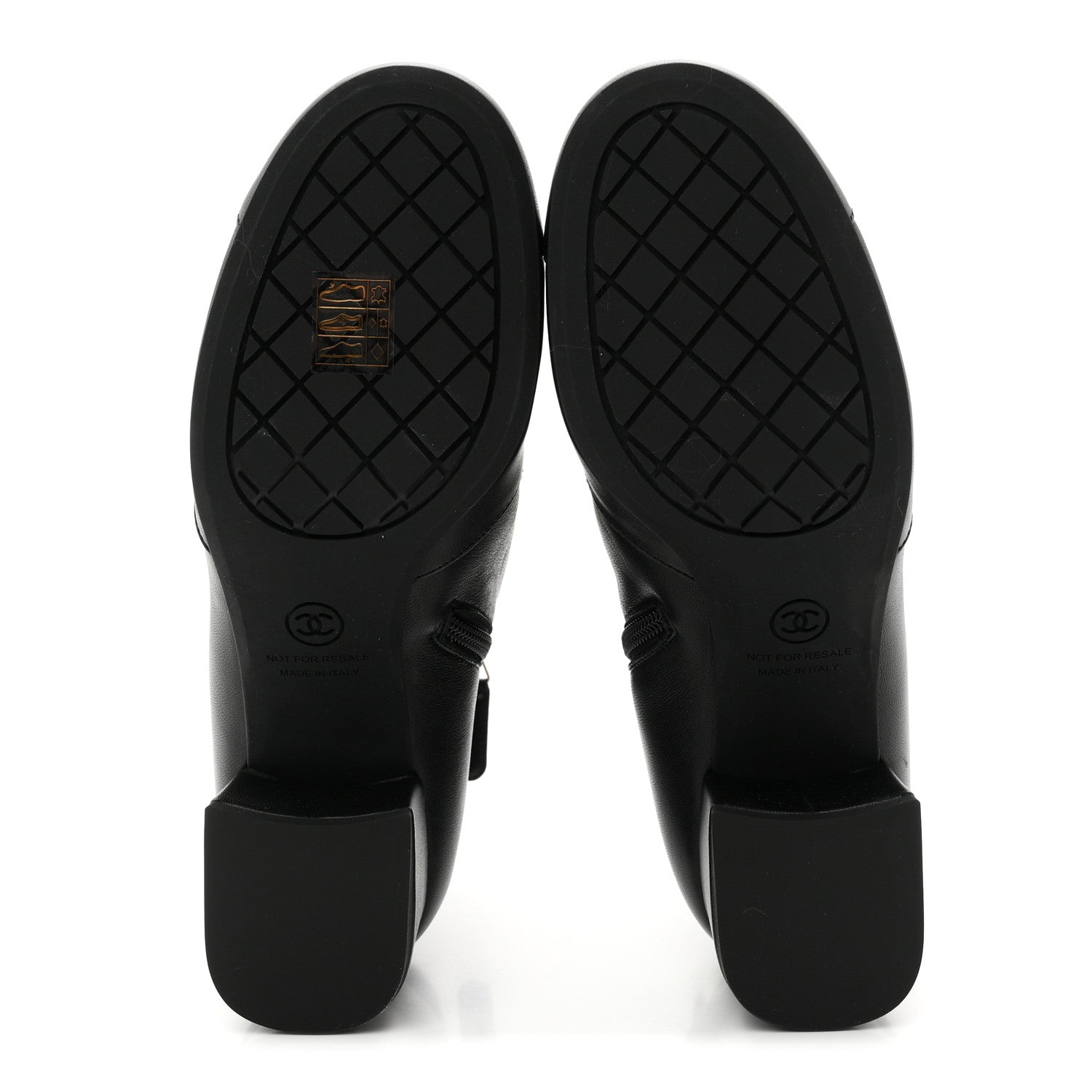 Chanel Lambskin Ankle Boots 38 Black 6 of 10