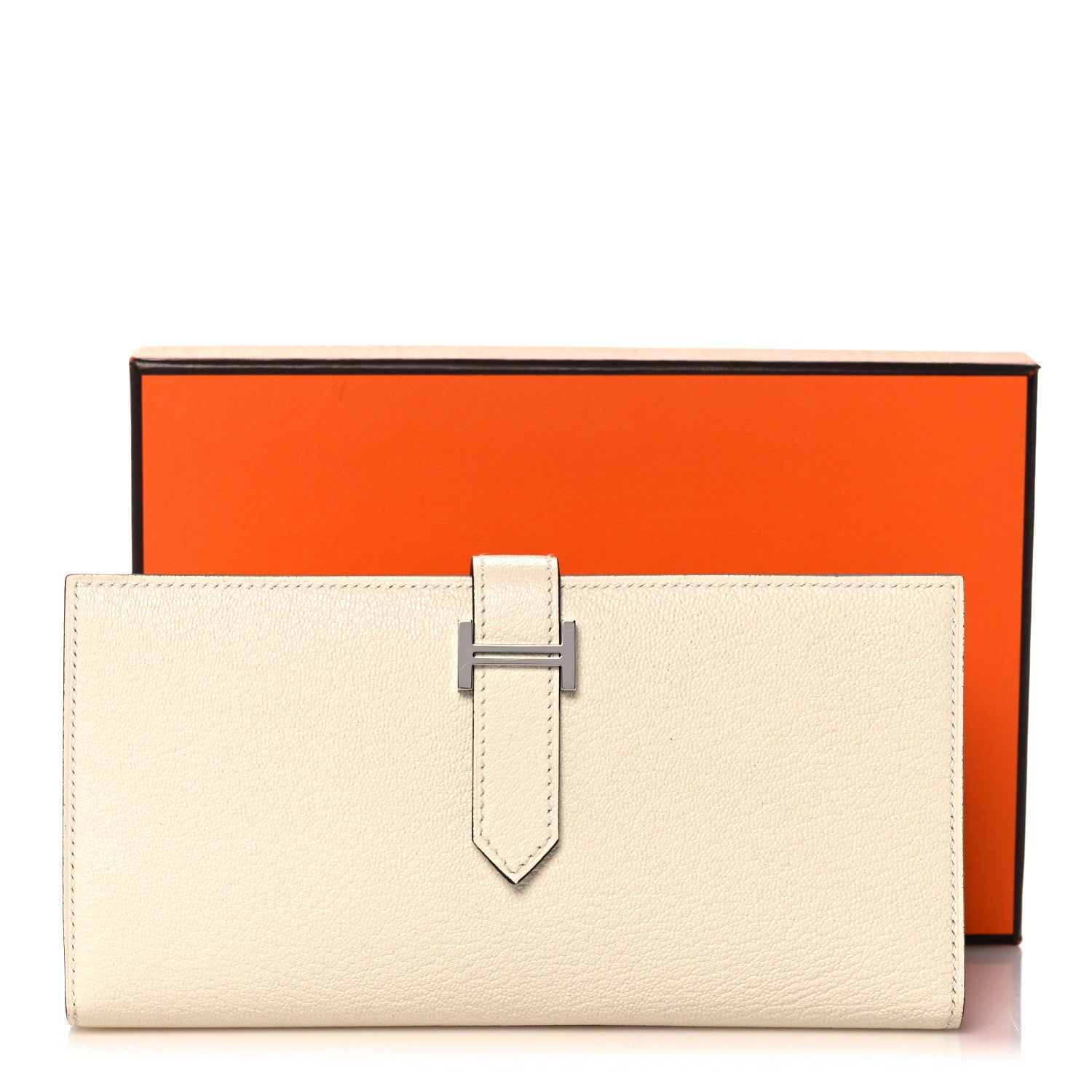 Hermes Chevre Mysore Bearn Gusset Wallet Nata 10 of 10