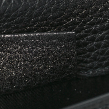 Gucci Pebbled Calfskin Soho Flap Belt Bag Black 7 of 9