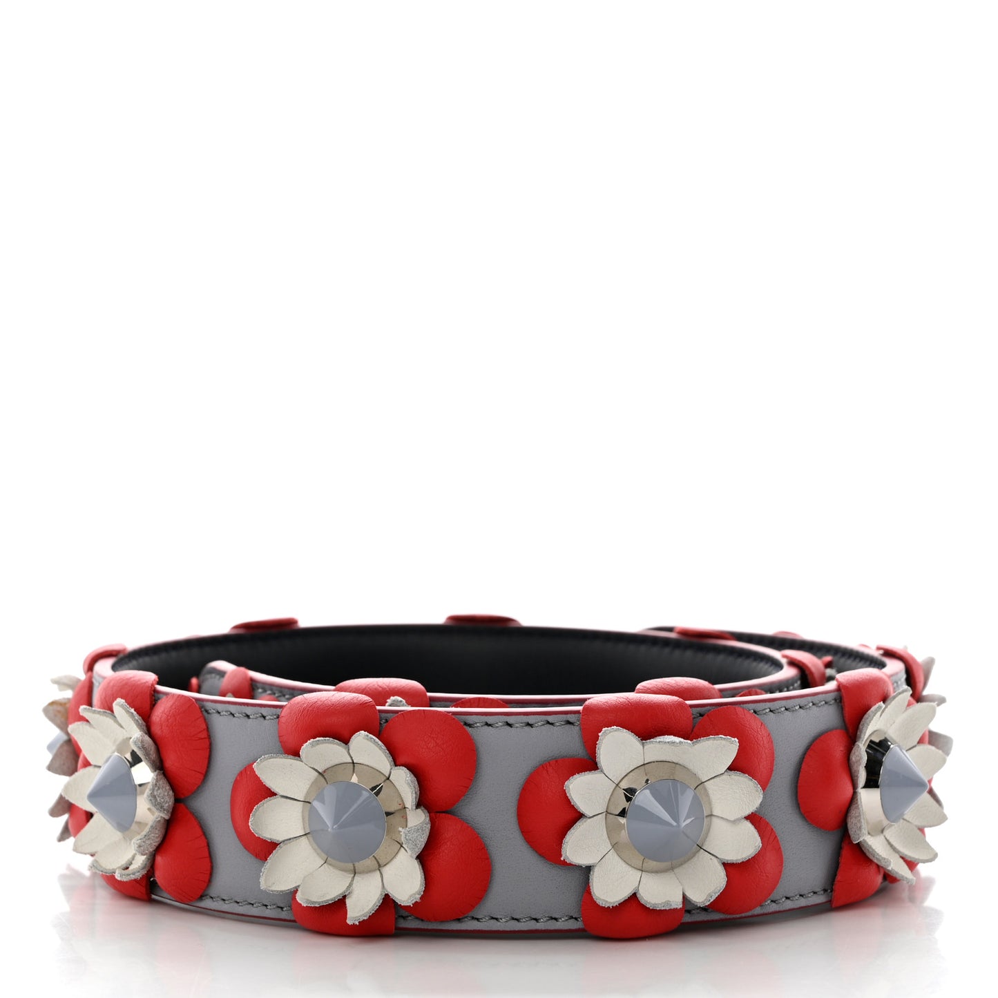 Vitello Dolce Flowerland Studded Strap You Ardesia Blue Notte