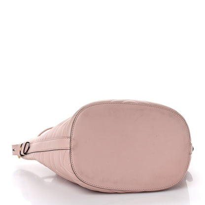 Gucci Calfskin Matelasse Sylvie Web GG Marmont Bucket Bag Perfect Pink 4 of 11