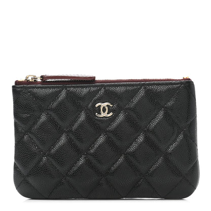 Chanel Caviar Quilted Small Cosmetic Case Black 1 of 8