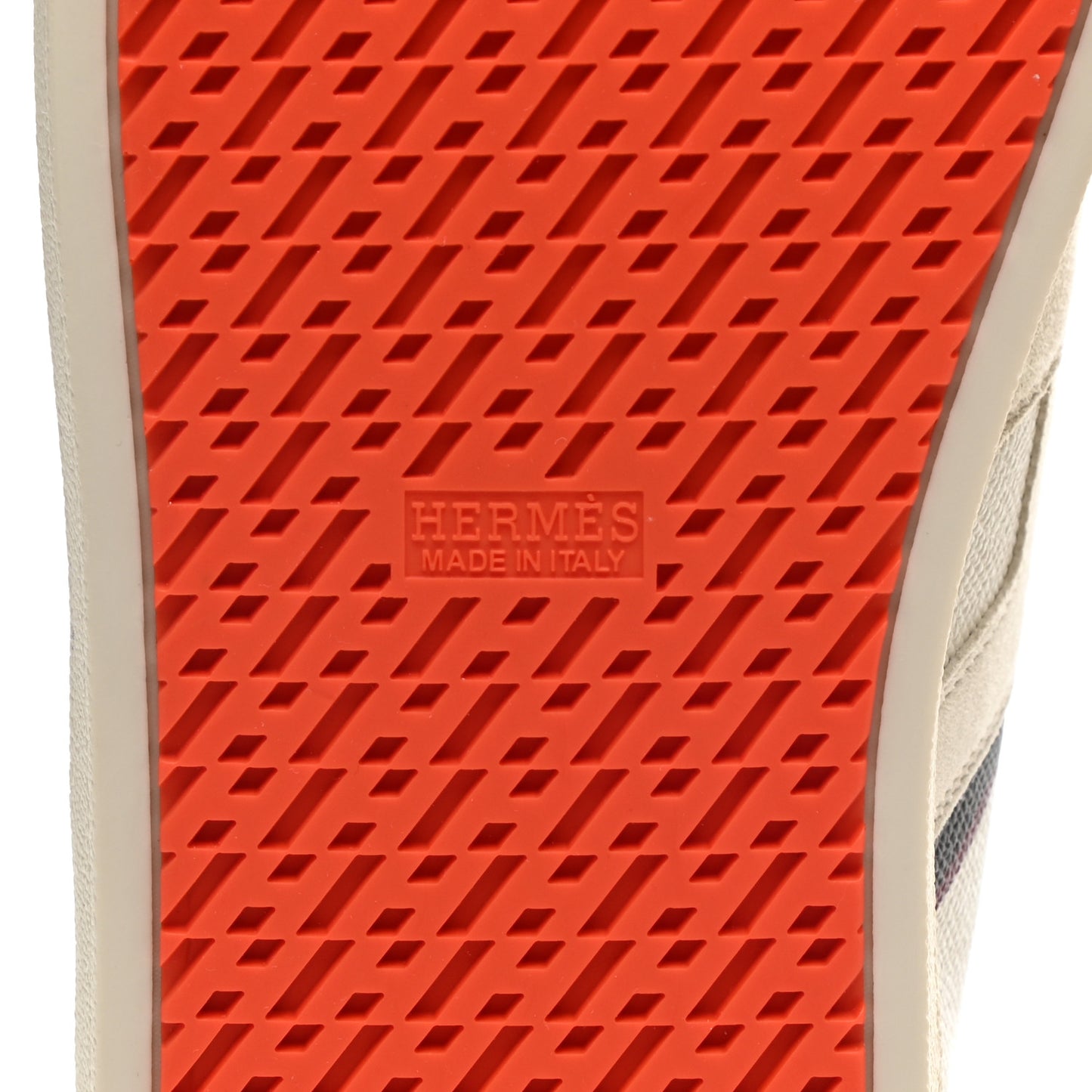 Epsom Suede Goatskin Mens Boomerang Sneakers 45 Beige Glaise
