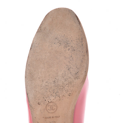 Chanel Patent CC Cap Toe Ballerina Flats 39.5 Light Pink 13 of 20