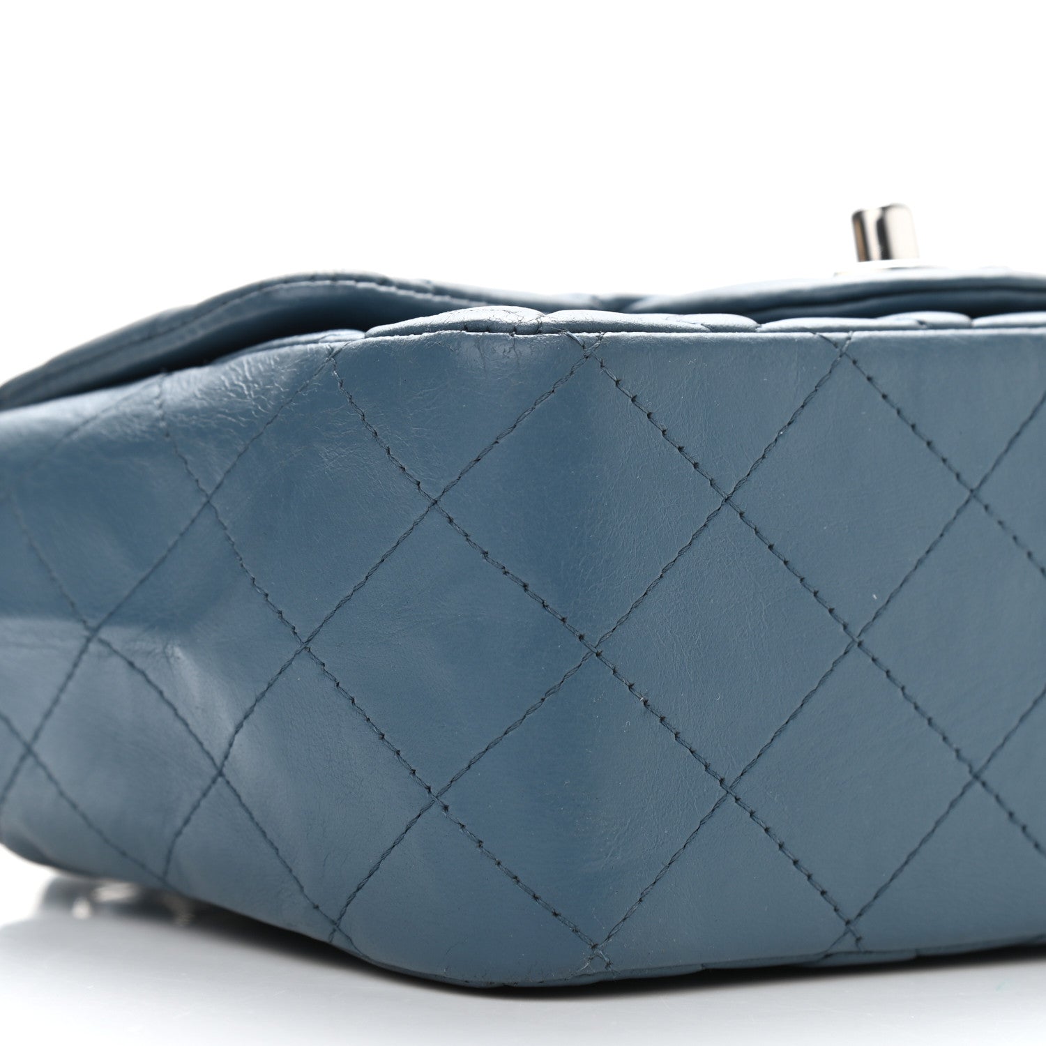 Chanel Lambskin Quilted Mini Square Flap Blue 8 of 11