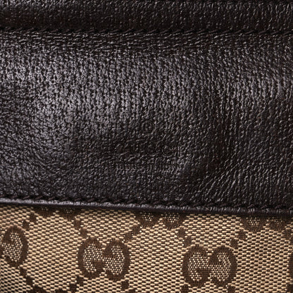 Gucci GG Monogram Web Double Pocket Belt Bag Dark Brown 26 of 29