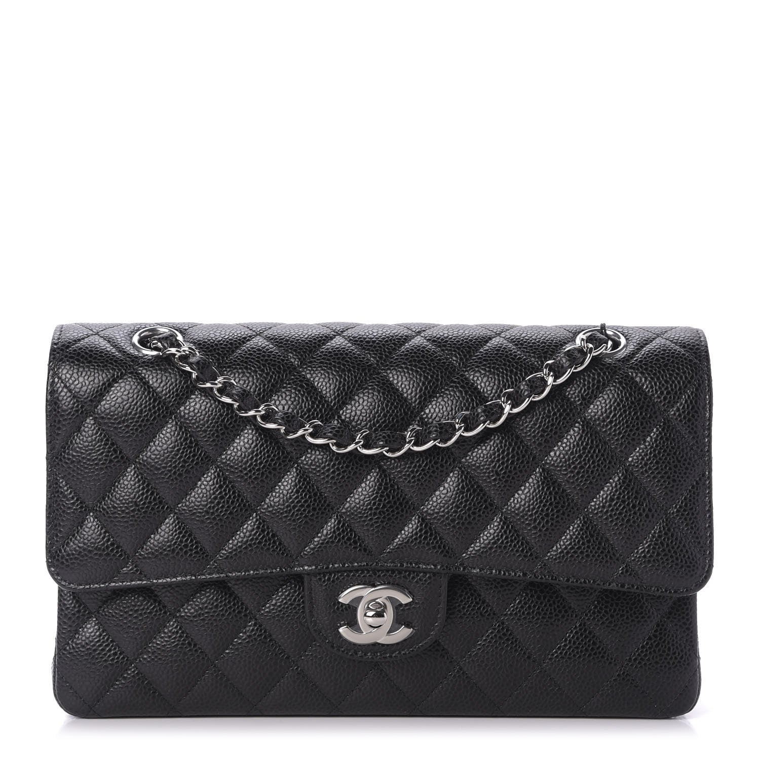 Chanel Caviar Quilted Medium Double Flap Black 1 of 9