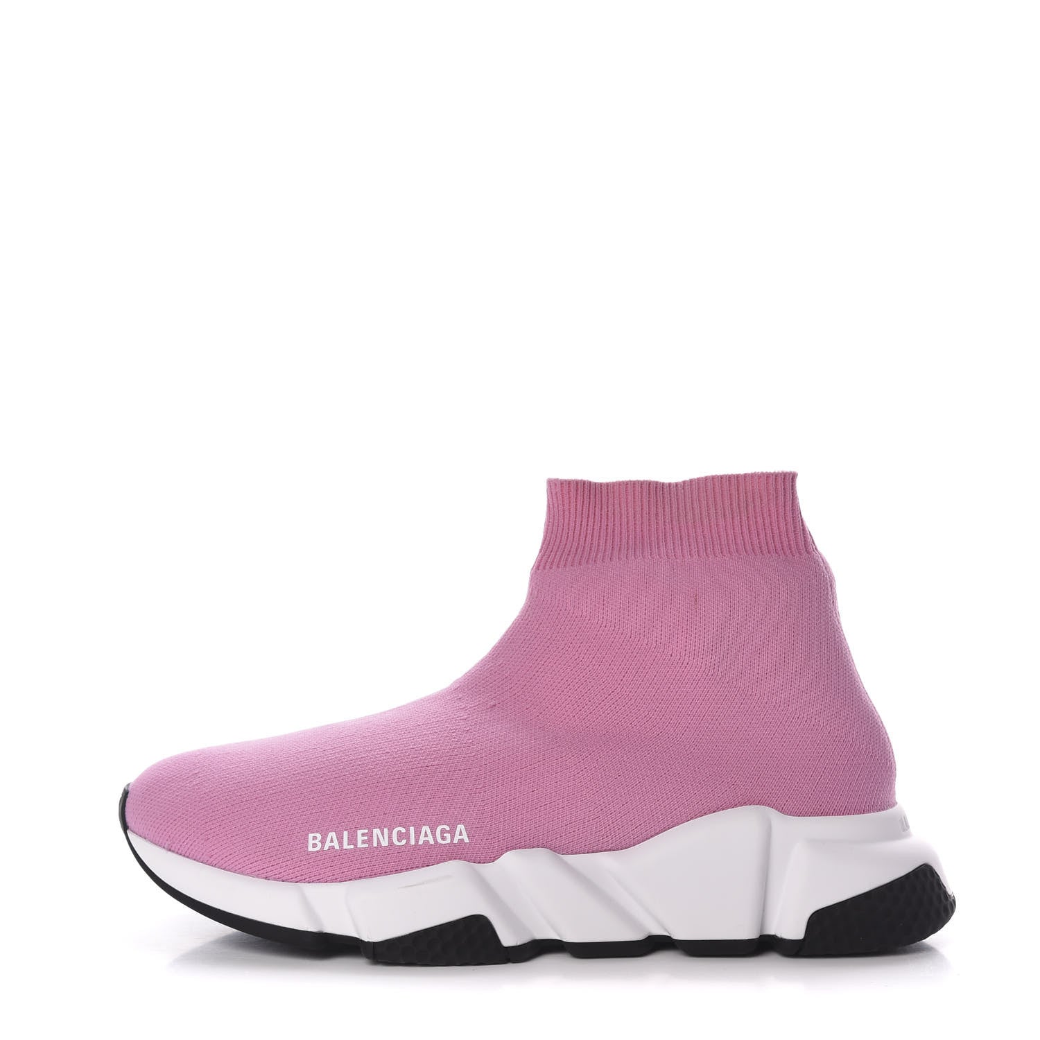 Balenciaga Neoprene Knit Womens Speed Sneakers 37 Pink White Black 1 of 7
