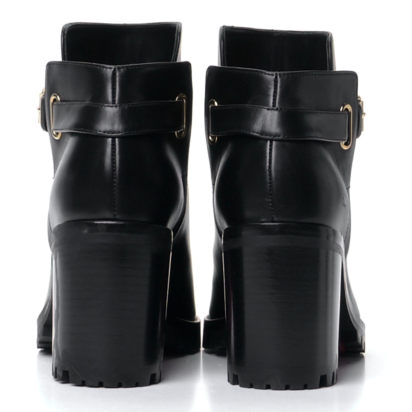 Calfskin Communa 70 Ankle Boots 36.5 Black