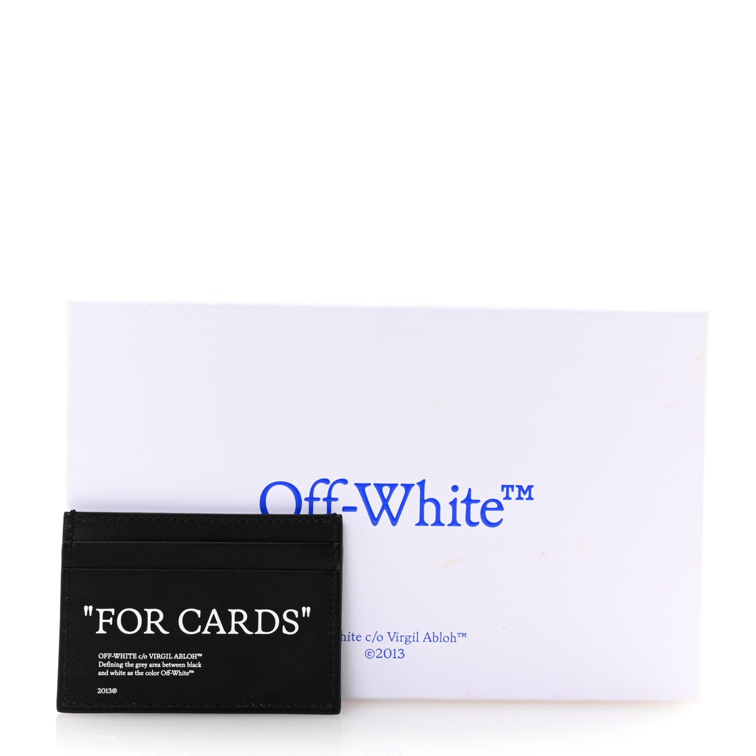 Off-White Calfskin For Cards Card Holder Black 7 of 7