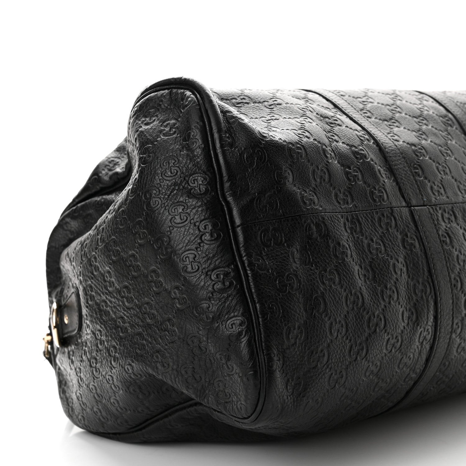 Gucci Guccissima Medium Carry On Duffle Black 9 of 11