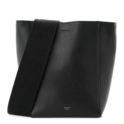 Celine Soft Grained Calfskin Small Sangle Bucket Bag Black 1 of 14