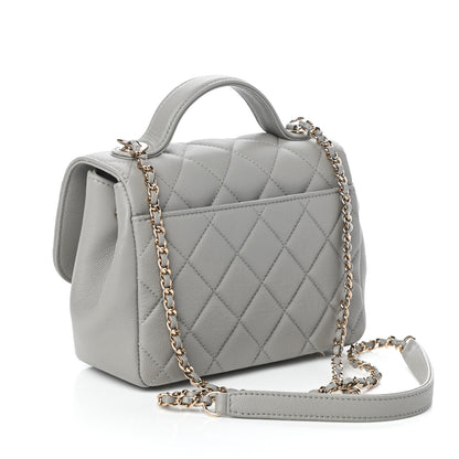 Chanel Caviar Quilted Small Business Affinity Flap Grey 3 of 10