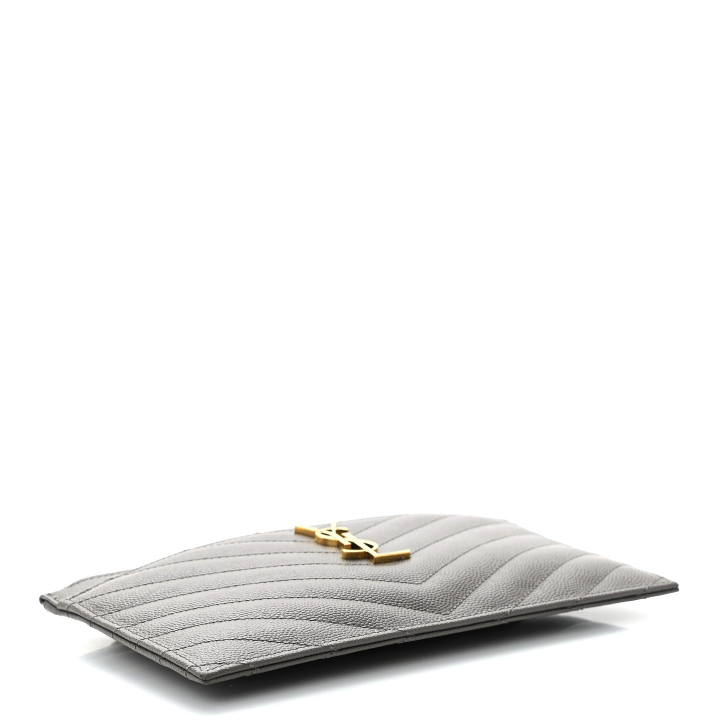Grain De Poudre Chevron Monogram Bill Pouch Fog