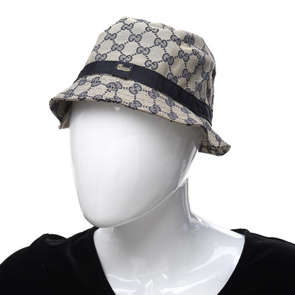 Gucci GG Monogram Bucket Hat Beige Blu 2 of 5