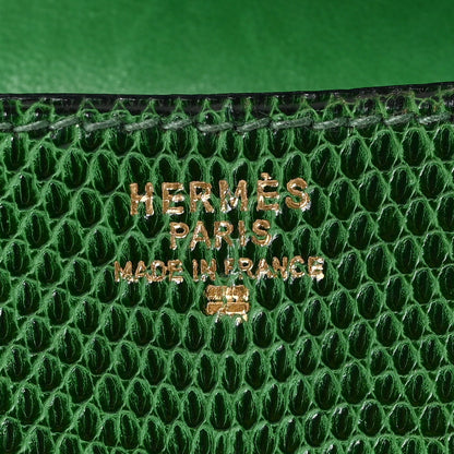 Hermes Lizard Rio Clutch Vert Moyen 6 of 7