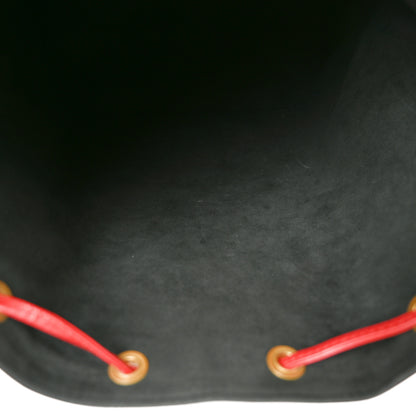 Louis Vuitton Epi Bi-Color Noe Castillan Red Black 5 of 9