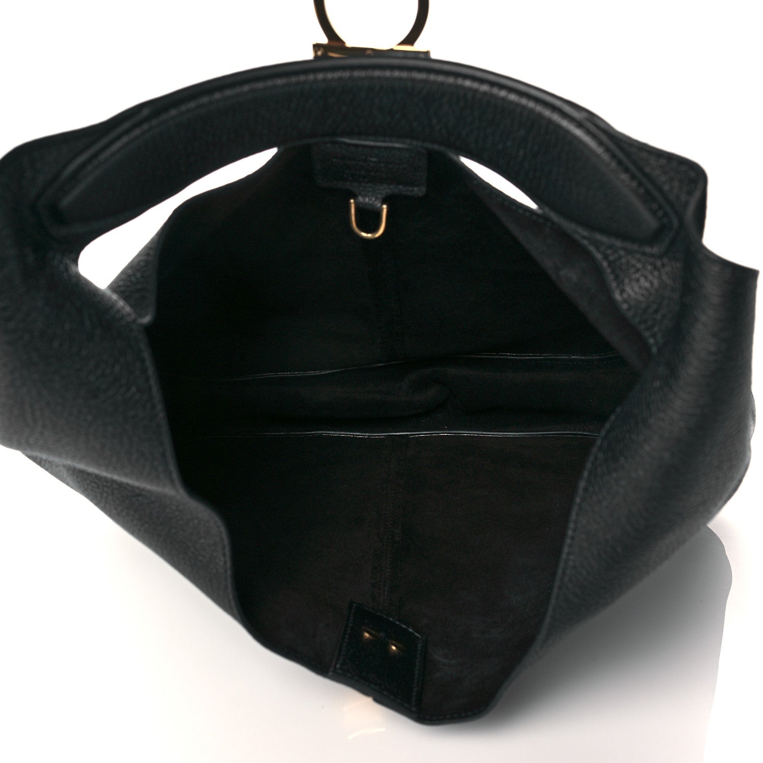 Salvatore Ferragamo Calfskin Margot Hobo Black 5 of 9