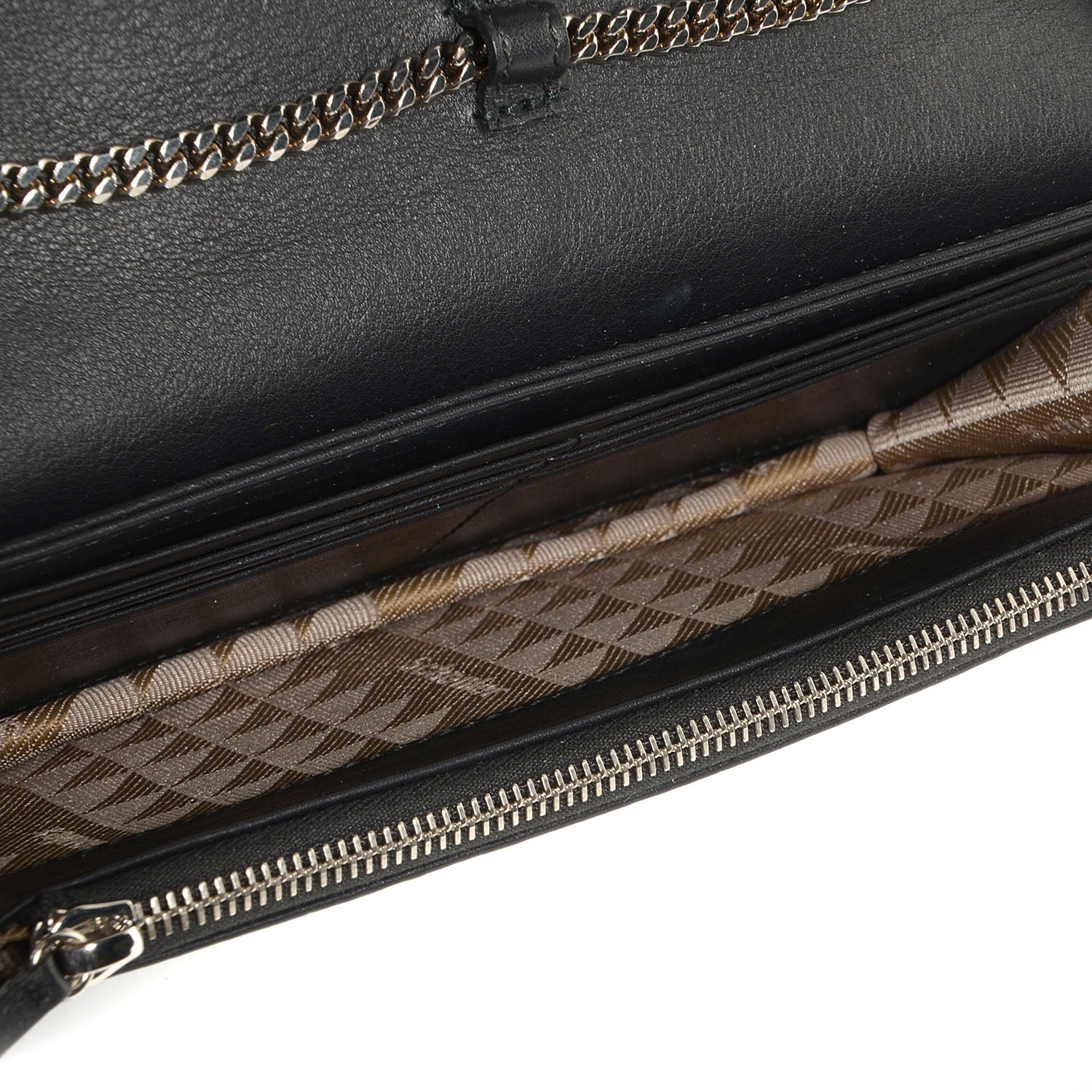 Proenza Schouler Leather PS11 Chain Wallet Black 5 of 8
